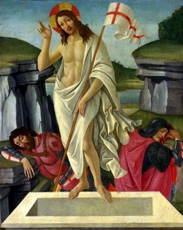 The Resurrection, by Sandro Botticelli (1445-1510).